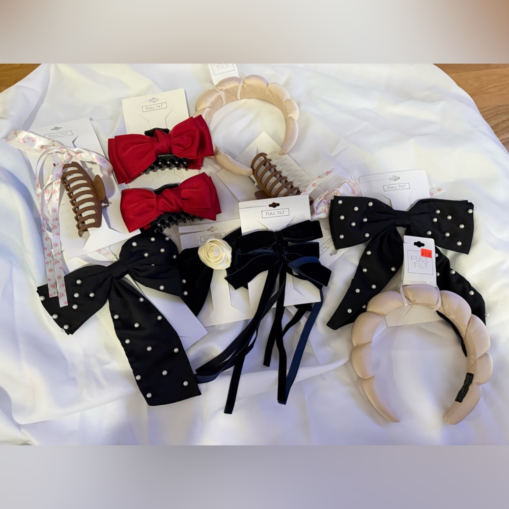 Tilly’s Hair Accessories Reseller Bundle - Bows, headbands, scrunchies 10 piece